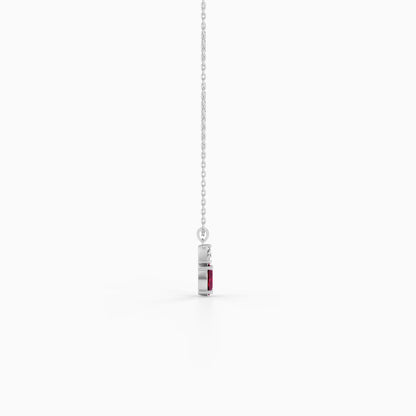 Silver Claret Pendant With Link Chain