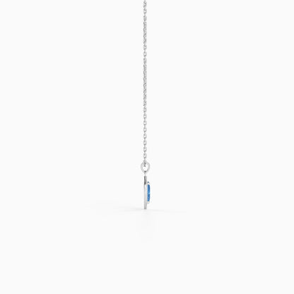 Silver Cressida Pendant with Link Chain