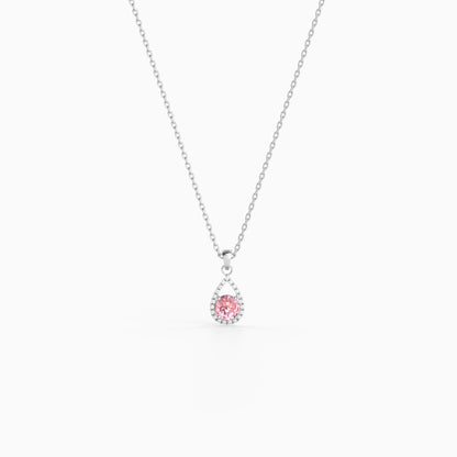Silver Virelia Pendant with Link Chain
