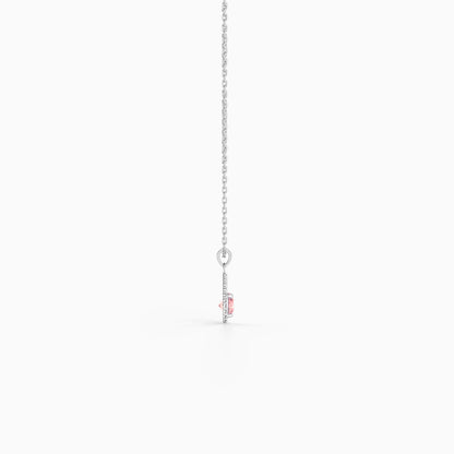 Silver Virelia Pendant with Link Chain