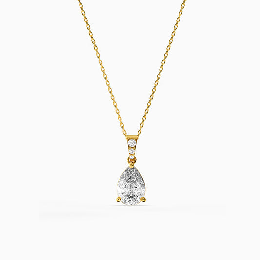 Golden Aurelia Lumina Pendant With Link Chain