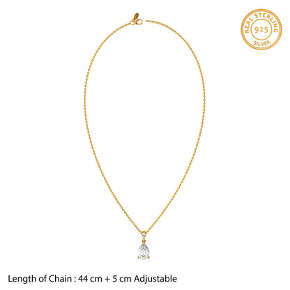 Golden Aurelia Lumina Pendant With Link Chain