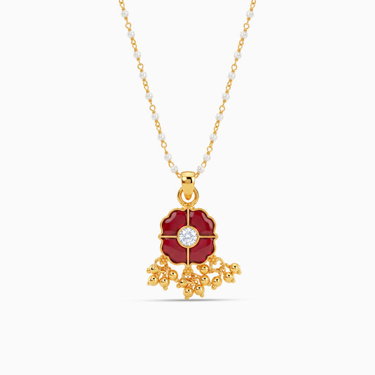 Golden Kavita Pendant With Link Chain