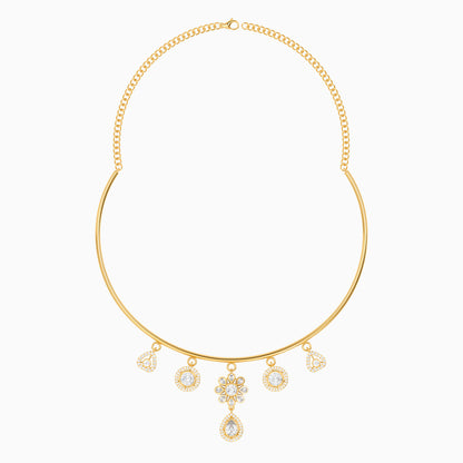 Golden Rajnigandha Choker Necklace