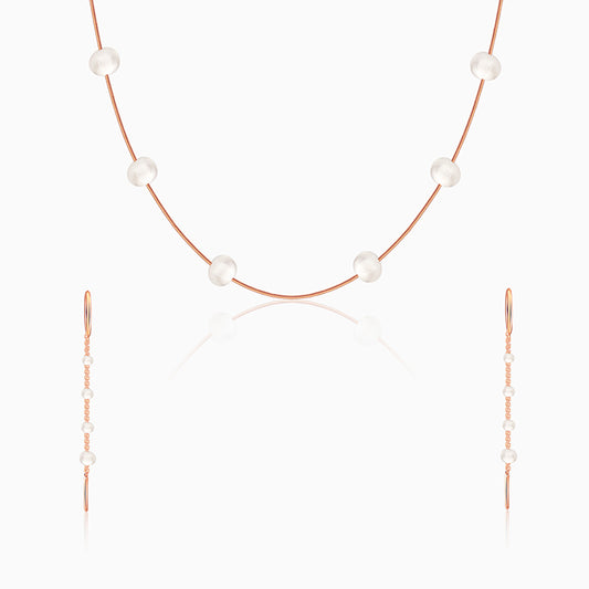 Rose Gold Splendid Pearl Set