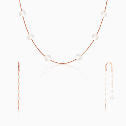 Rose Gold Splendid Pearl Set
