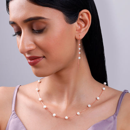 Rose Gold Splendid Pearl Set