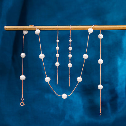 Rose Gold Splendid Pearl Set