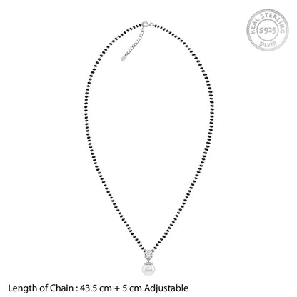Silver Aadhira Pearl Mangalsutra