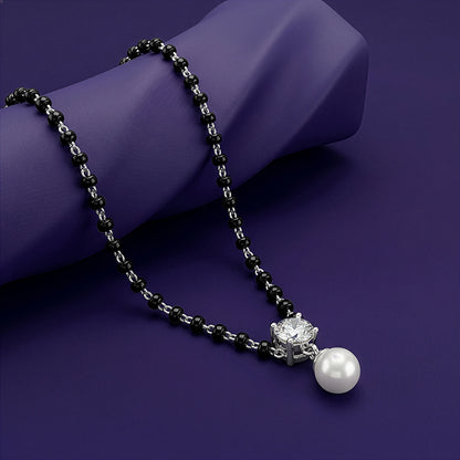 Silver Aadhira Pearl Mangalsutra