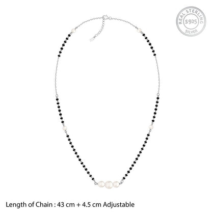 Silver Tarunima Pearl Mangalsutra