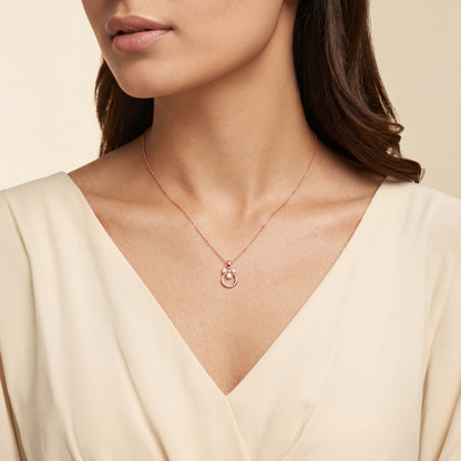 Rose Gold Miralis Pendant with Chain