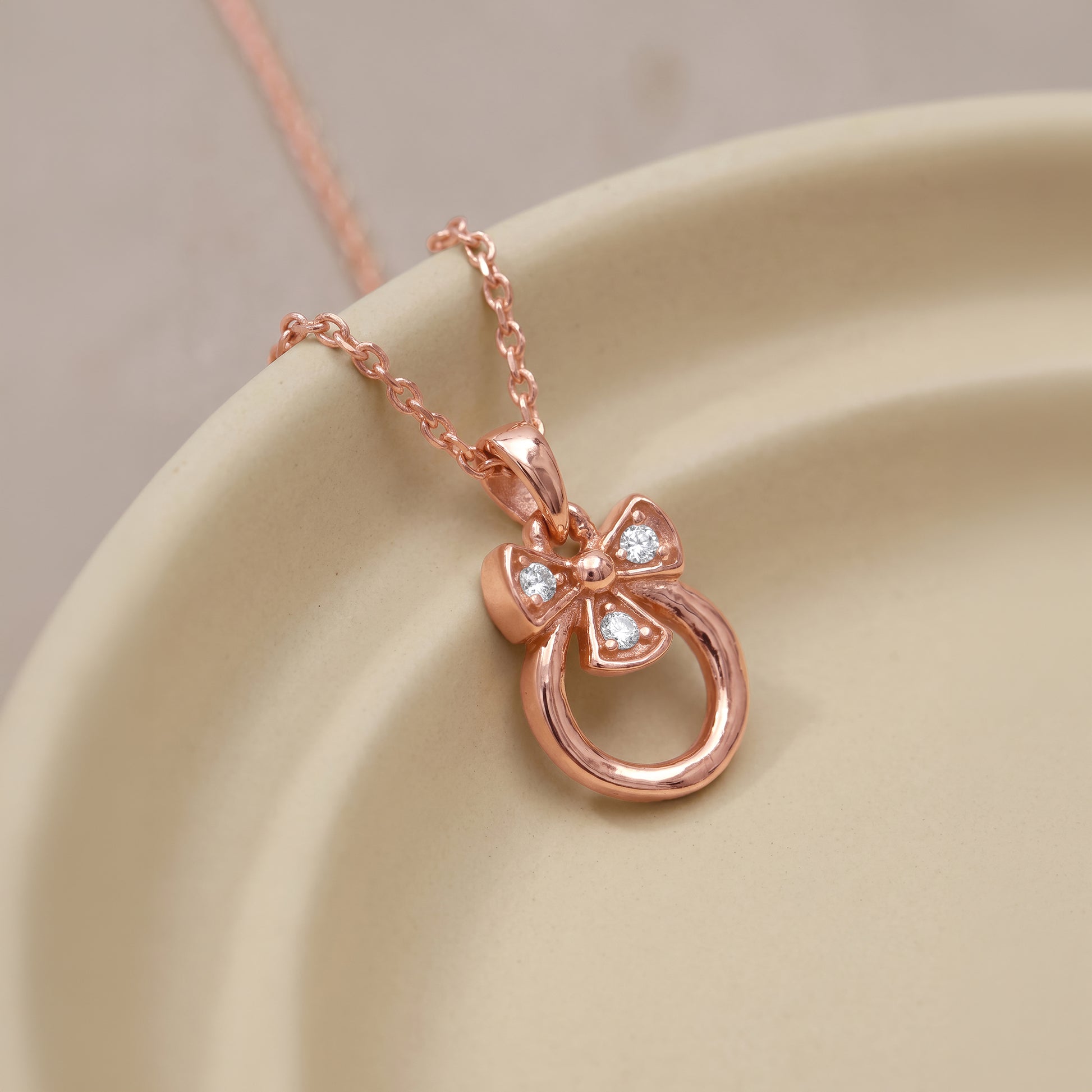Rose Gold Miralis Pendant with Chain