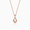 Rose Gold Calviera Pendant With Link Chain
