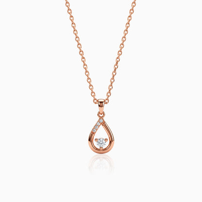 Rose Gold Calviera Pendant With Link Chain
