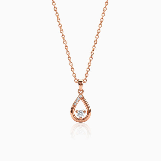 Rose Gold Calviera Pendant With Link Chain