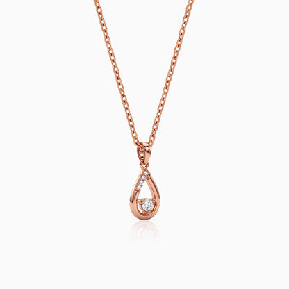 Rose Gold Calviera Pendant With Link Chain