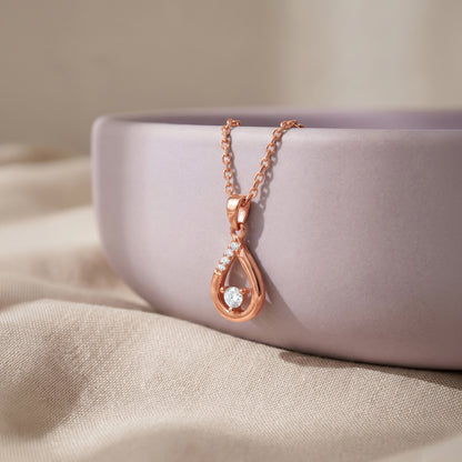 Rose Gold Calviera Pendant with Chain
