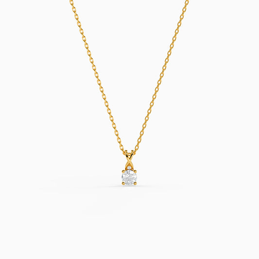 Golden Velvet Radiance Pendant with Link Chain