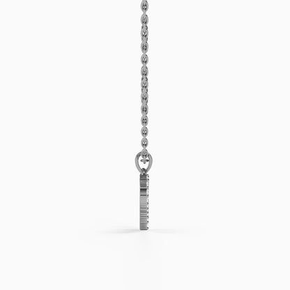Silver Eternal Heart Pendant with Link Chain