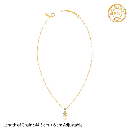 Golden Eryndor Pendant With Link Chain