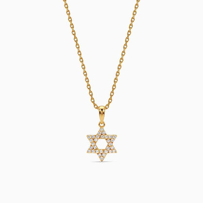 Golden Your Star Pendant With Link Chain