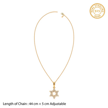 Golden Your Star Pendant With Link Chain