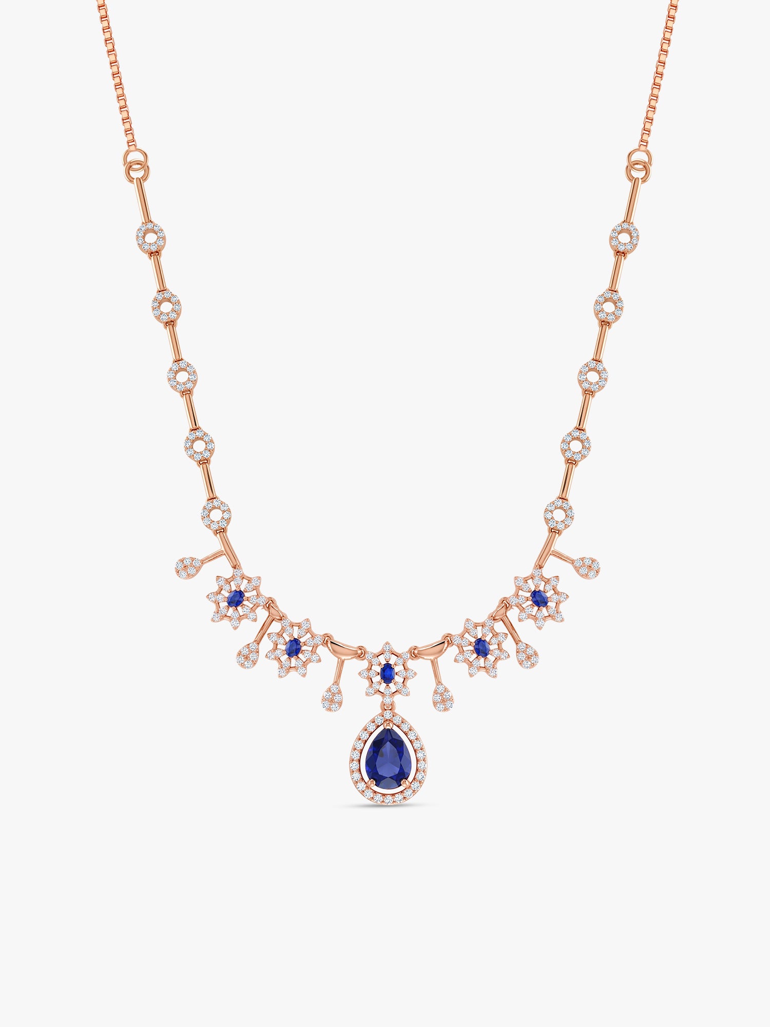 Rose Gold Azure Necklace