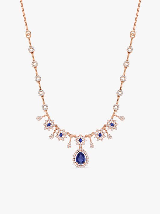 Rose Gold Azure Necklace