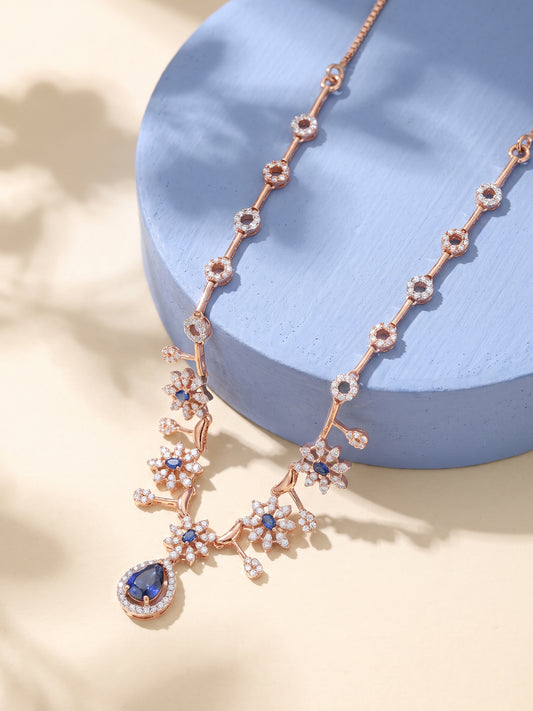 Rose Gold Azure Necklace