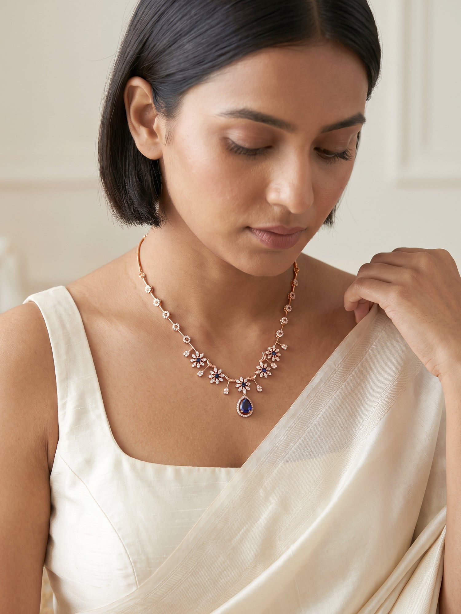 Rose Gold Azure Necklace