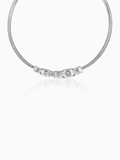 Silver Glam Choker Necklace