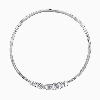 Silver Glam Choker Necklace