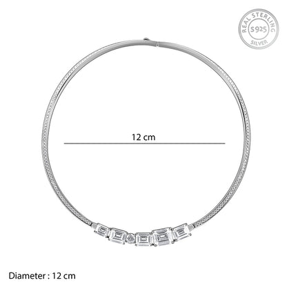 Silver Glam Choker Necklace