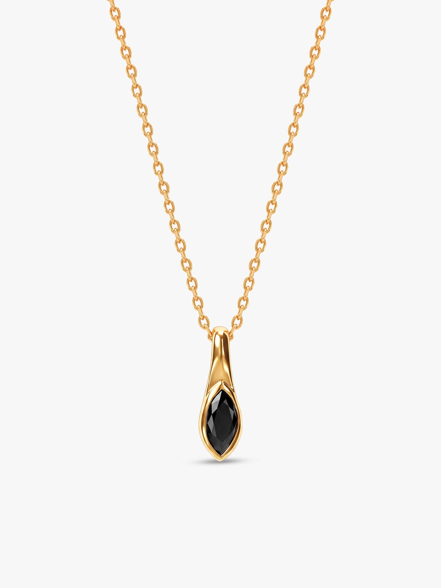 Golden Estelle Pendant With Link Chain