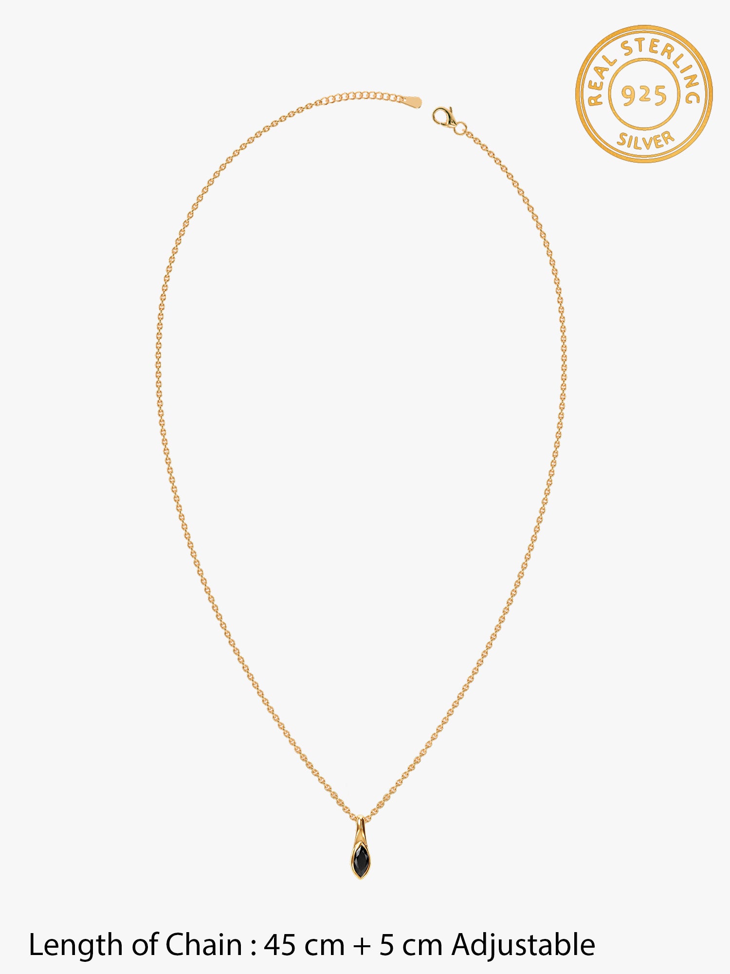 Golden Estelle Pendant With Link Chain