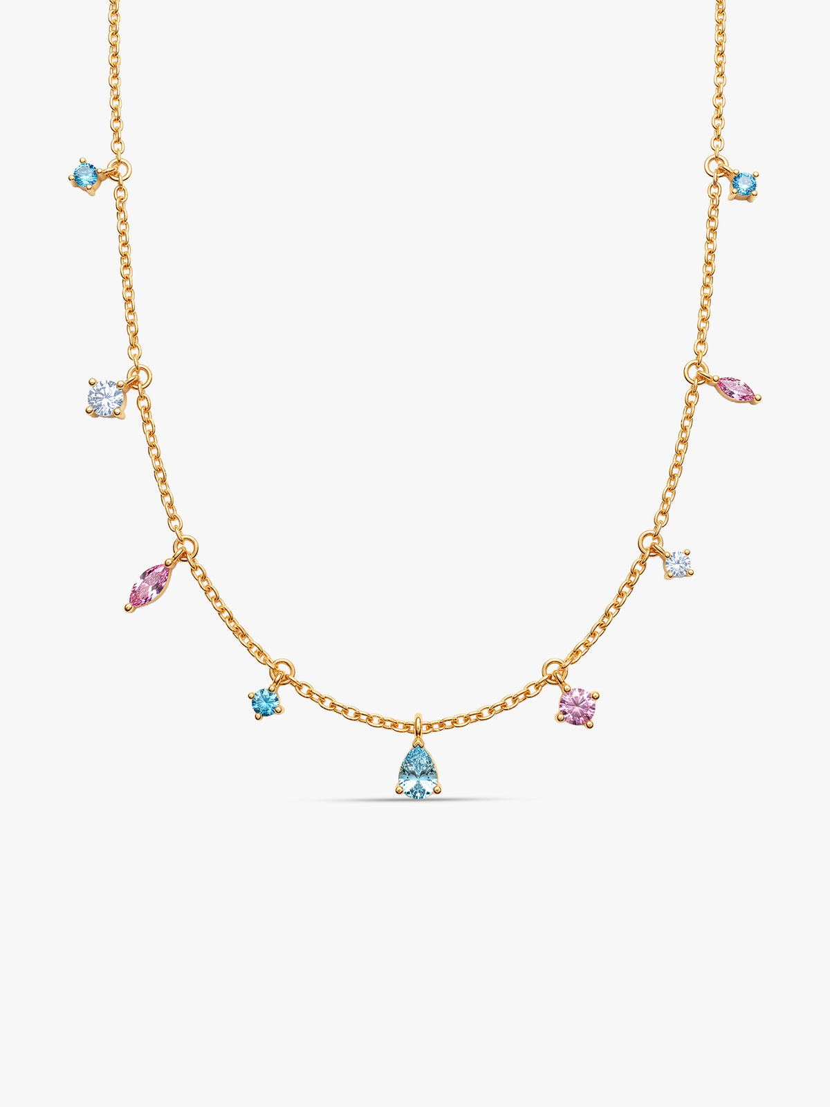 Golden Prism Drift Necklace