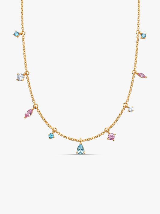 Golden Prism Drift Necklace