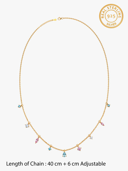 Golden Prism Drift Necklace