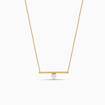 Golden Harlow Pearl Necklace