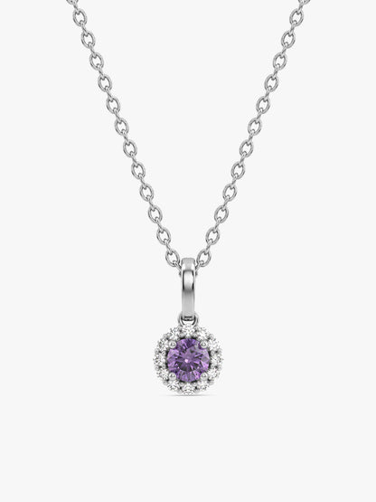 Silver Mireille Pendant With Link Chain