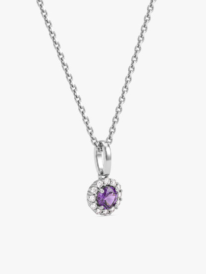 Silver Mireille Pendant With Link Chain