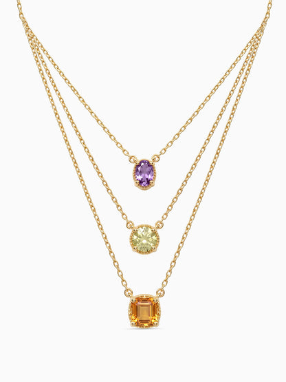 Golden Thyra Layered Necklace