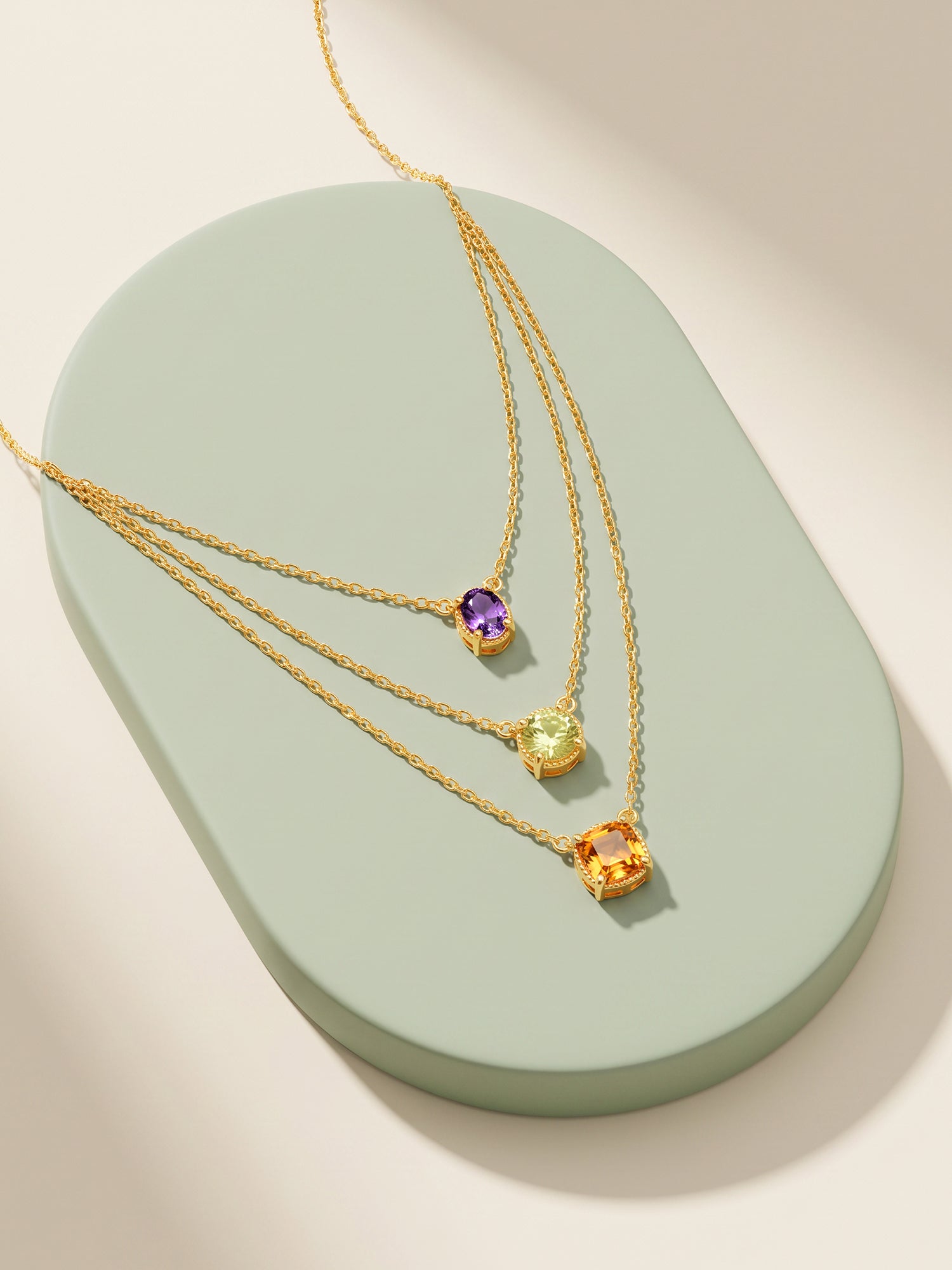 Golden Thyra Layered Necklace