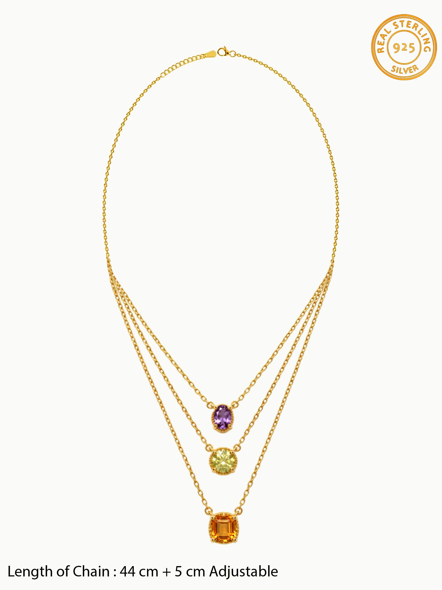 Golden Thyra Layered Necklace