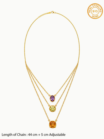 Golden Thyra Layered Necklace