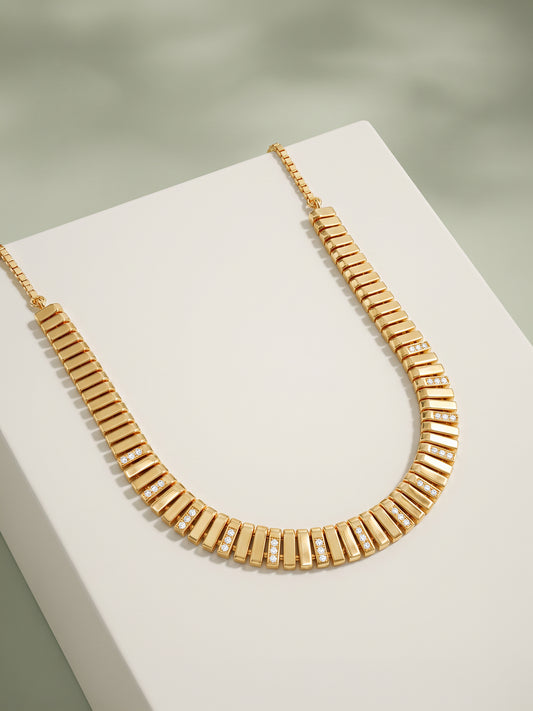 Golden Rubelle Statement Necklace