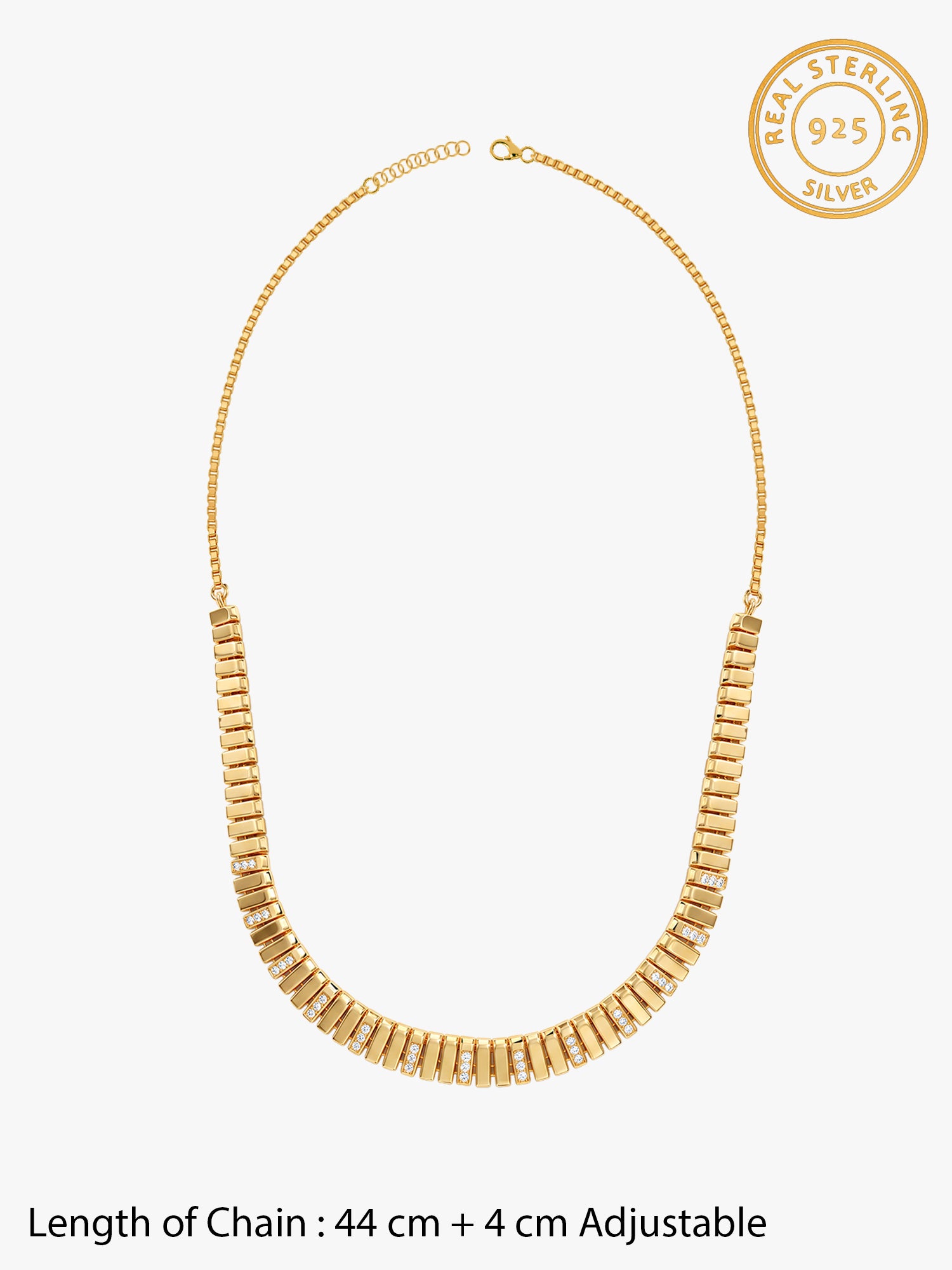 Golden Rubelle Statement Necklace