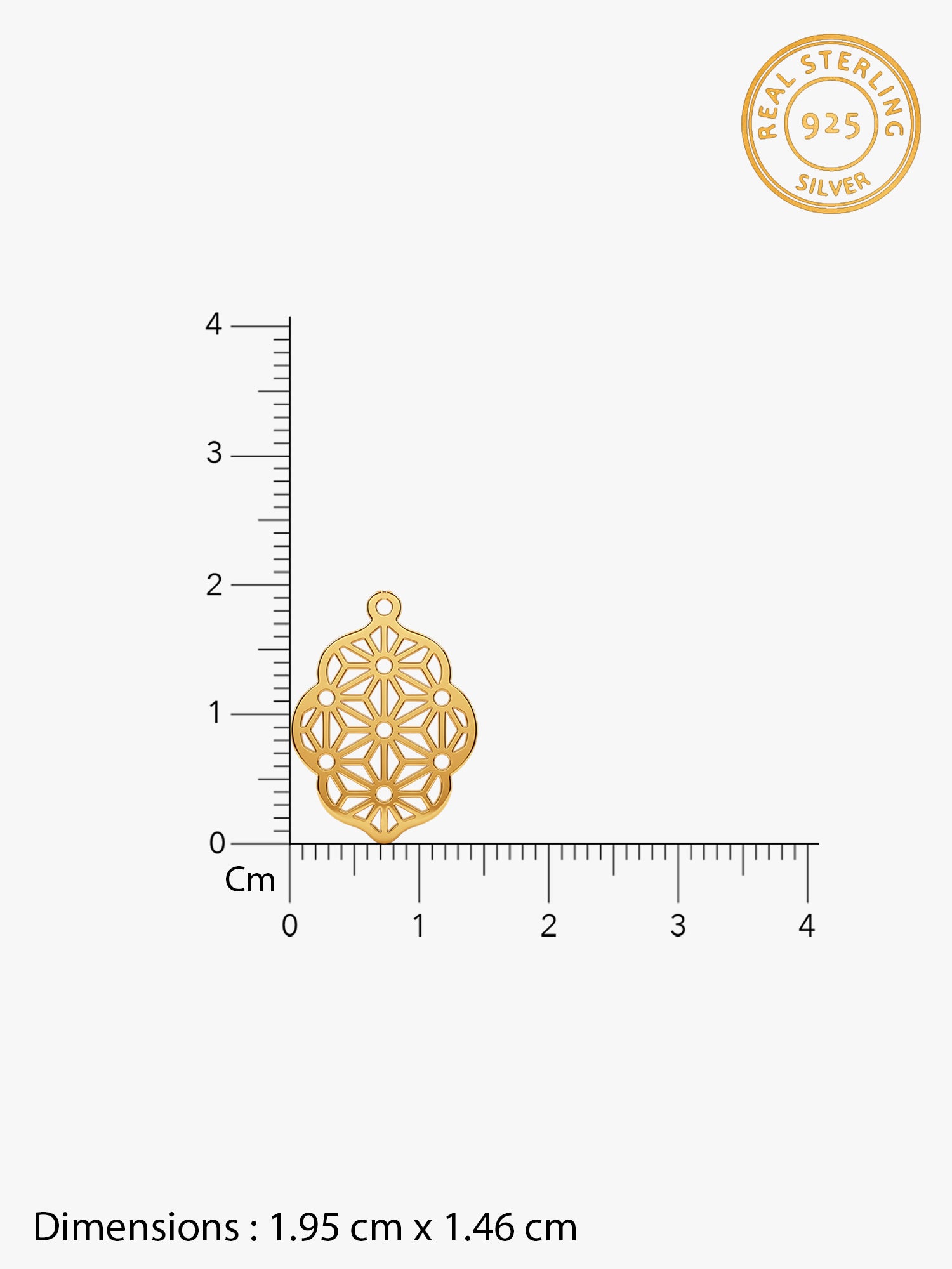 Golden Luxora Pendant With Link Chain