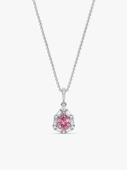 Silver Evelina Pendant With Link Chain